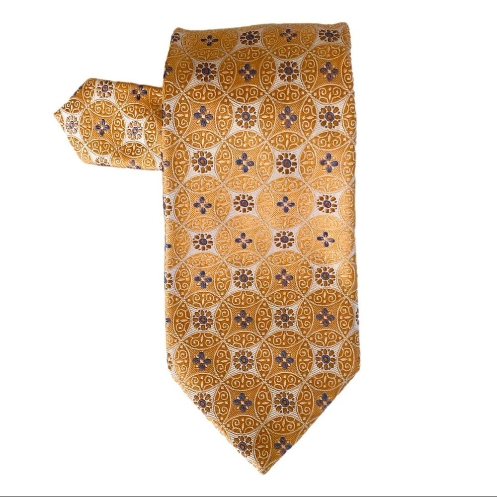 Pronto Uomo Silk Neck Tie Spring Summer Preppy Academia Classic Business